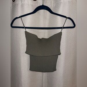 Green Zara tube top. Size small. NWT.